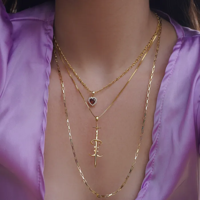 Necklaces Vivamacity Angelsword Necklace