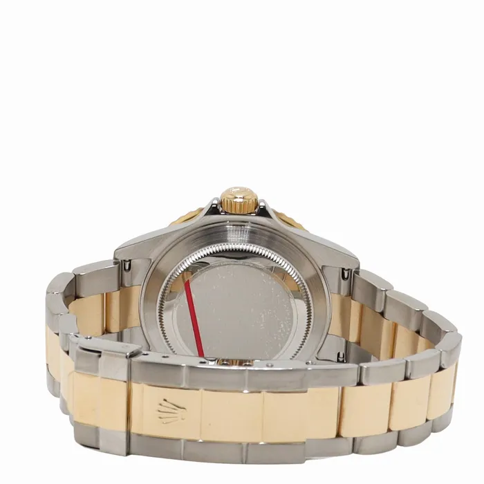 Rolex Submariner Date 40mm Yellow Gold Stainless Steel Blue Dot Dial Watch Reference 16613 Happy Jewelers Bracelets