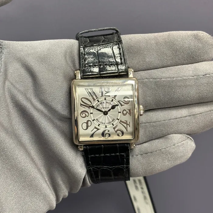Watches Happy Jewelers Franck Muller Master Square 34mm Silver Dial Watch Ref 6002 M QZ REL V