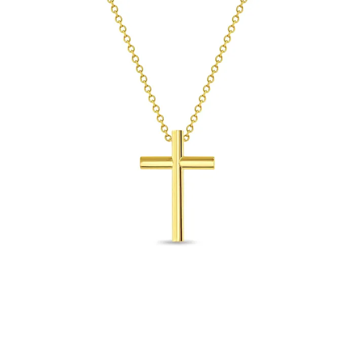 Womens Necklaces 14k Gold Small Cross Womens PendantNecklace Necklaces